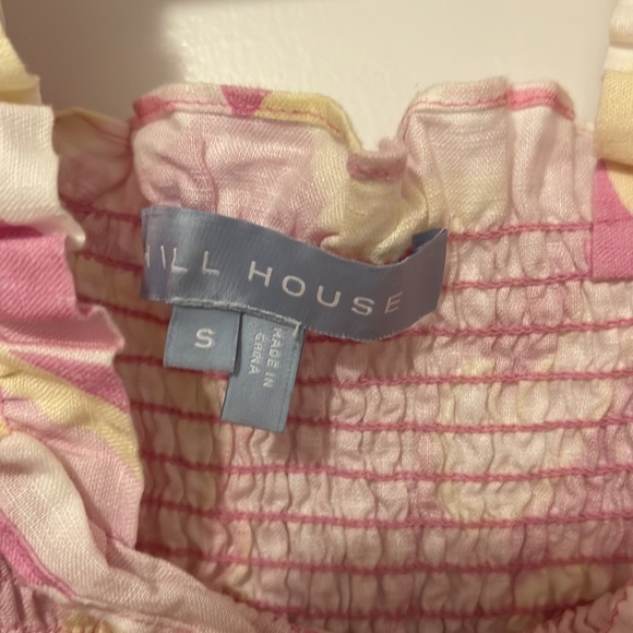 Hill House Elizabeth Nap Dress S Candy Kaleidoscope Linen Small Pink SOLD - Picture 2 of 2